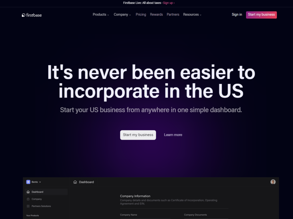 Firstbase Review | Facilitating Effortless Business Incorporation in ...
