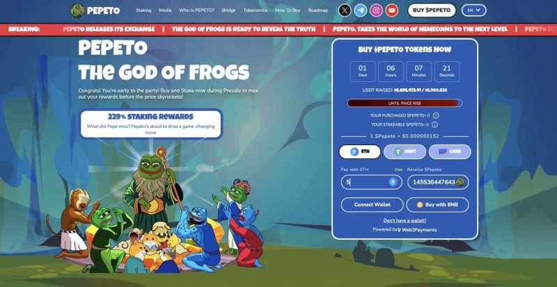 Ethereum Based Meme Coin Pepeto Presale Past $6.6 Million as Exchange Demo Launches 2 photo 2025 09 12 18 44