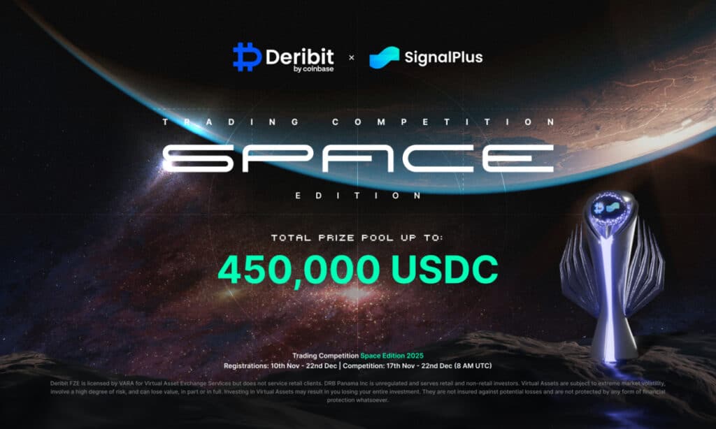 Deribit and SignalPlus Launch 2025 Trading Competition, Featuring a $450,000 USDC Prize Pool 1 drb sp main press 1200x7202x 1763022360pSSvuXUWrA 1