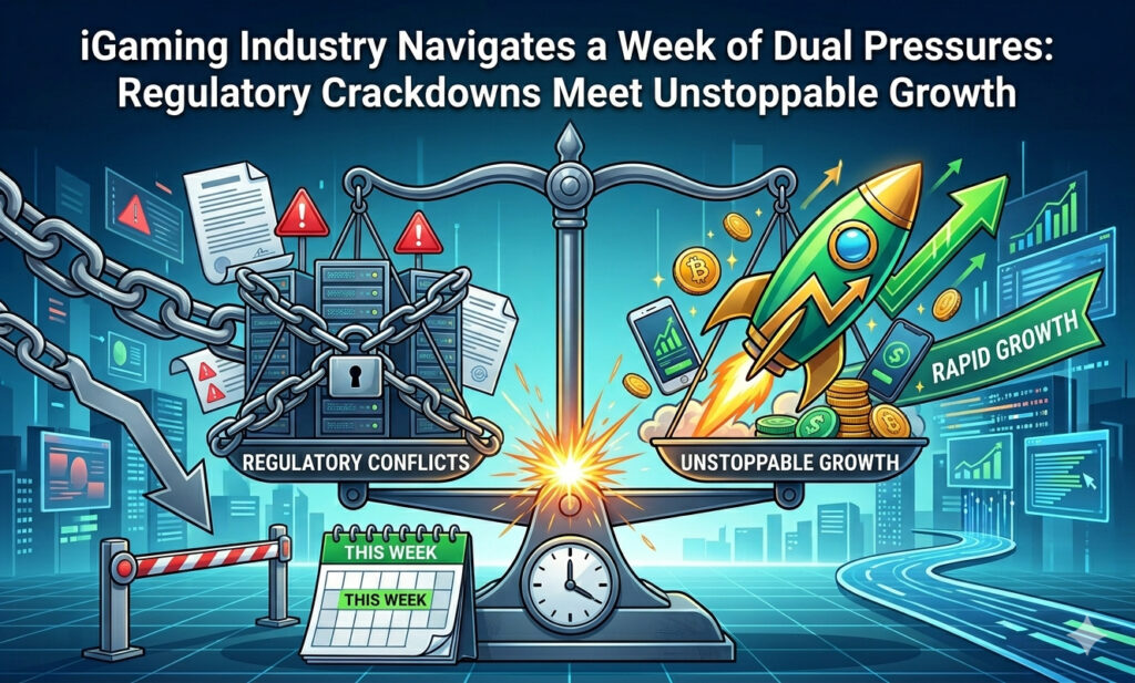 NyesteCasino.com Reports: iGaming Industry Navigates Dual Pressures of Regulation and Growth 4 iGaming Industry Navigates a Week of Dual Pressure 1780326766AEKt9YJuiT