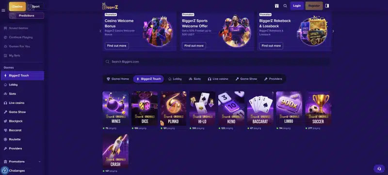 BiggerZ: Building a Fairness-First Crypto Casino, Sportsbook and Prediction Markets Platform 5 biggerz touch fair games mines dice plinko 1786878132CPXKlmB64v